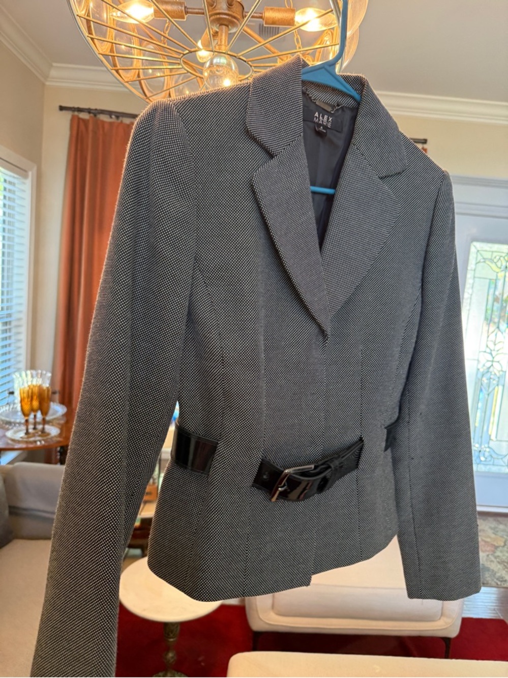 ALEX MARIE RASPBERRY FIELDS BELTED JACKET - SZ 4